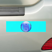 Ying-Yang Dolfijn Bumpersticker (Op auto)