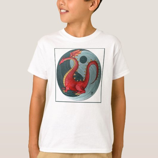 Ying-Yang Dragon Child's T-Shirt (Voorkant)