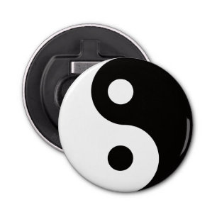 Ying Yang dualiteiten Button Flesopener