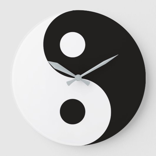 Ying Yang dualiteiten Grote Klok (Voorkant)