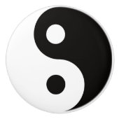 Ying Yang dualiteiten Keramische Knop (Voorkant)