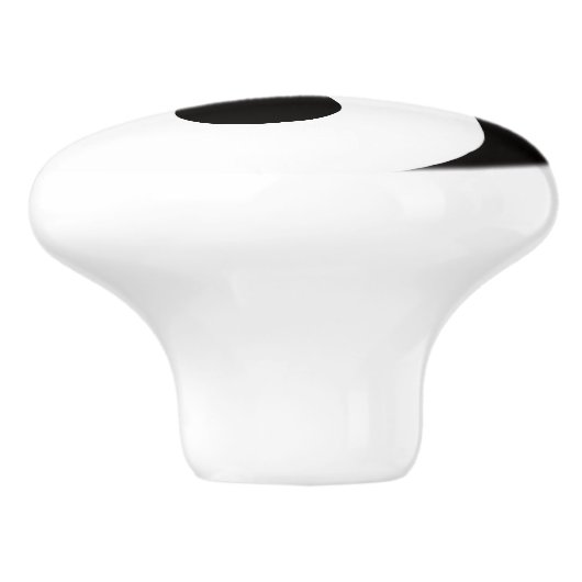 Ying Yang dualiteiten Keramische Knop (Zijkant)