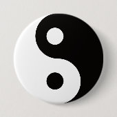 Ying Yang dualiteiten Ronde Button 7,6 Cm (Voorkant)