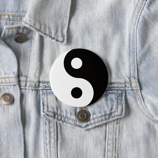 Ying Yang dualiteiten Ronde Button 7,6 Cm (In situ)