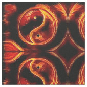 Ying Yang Flame Stof (Close Up)