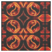 Ying Yang Flame Stof (Swatch)