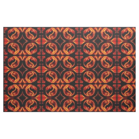 Ying Yang Flame Stof (Fat Quarter)