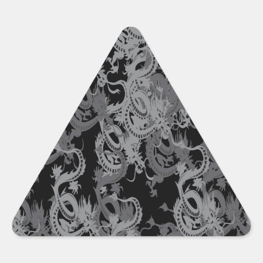 Ying Yang Gray Dragons Sticker (Voorkant)