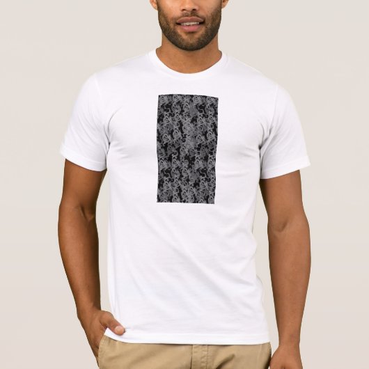 Ying Yang Gray Dragons T-shirt (Voorkant)
