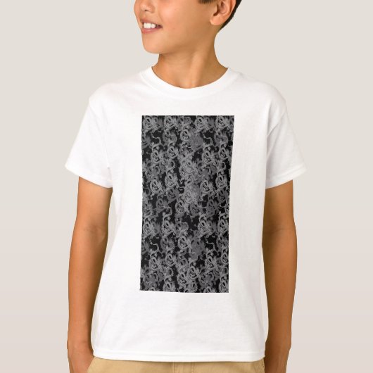Ying Yang Gray Dragons T-shirt (Voorkant)