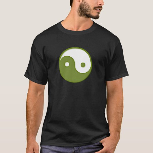 Ying Yang Green Design 2 T-shirt (Voorkant)