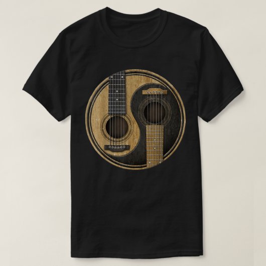 Ying Yang Guitar T-shirt (Design voorkant)