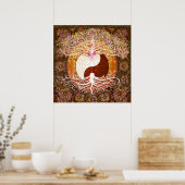 Ying Yang Heart Tree of Life Poster (Keuken)