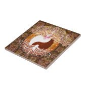 Ying Yang Heart Tree of Life Tegeltje (Zijkant)