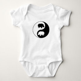 Ying yang hippo romper