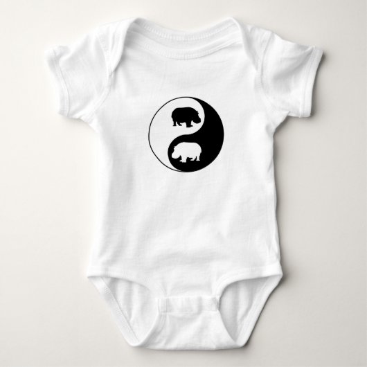 Ying yang hippo romper (Voorkant)