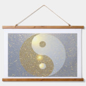Ying Yang in goud Hangend Wandkleed (Voorkant)