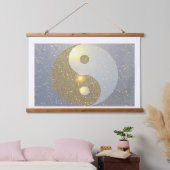 Ying Yang in goud Hangend Wandkleed (Slaapkamer)
