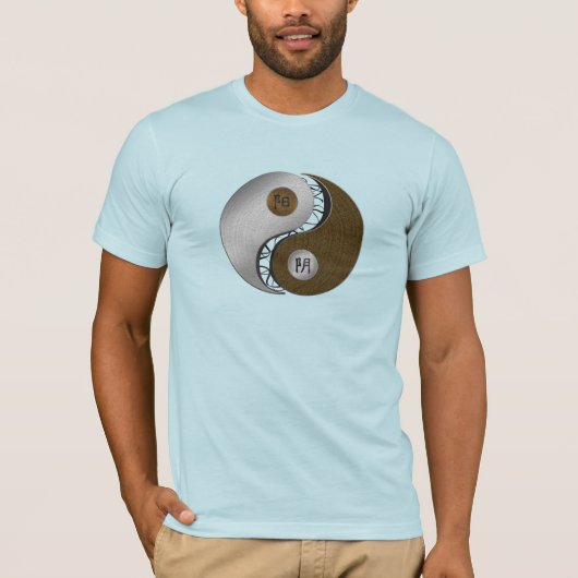 Ying Yang in Spannings (WS) T-Shirt (Voorkant)