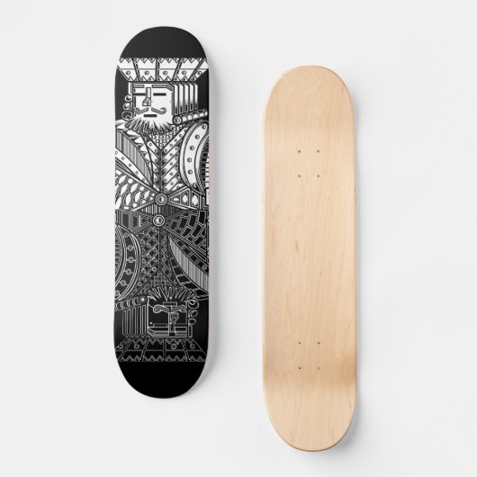 Ying Yang King Persoonlijk Skateboard (Voorkant)