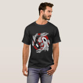 ying yang koi t-shirt (Voorkant volledig)