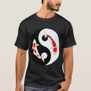 Ying Yang Koi Vis vlinder Shirt Nishikigoi Japa