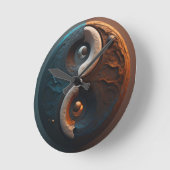 Ying Yang kunstklok Ronde Klok (Hoek)