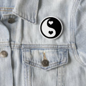 Ying Yang Love Ronde Button 5,7 Cm (In situ)