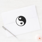 Ying-Yang Love Ronde Sticker (Envelop)