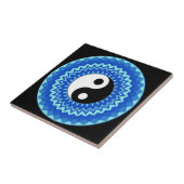 Ying yang mandala design (symbool yin en yang) tegeltje (Zijkant)
