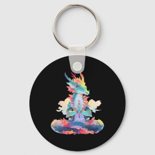 Ying Yang-meditatie Draak Qi Gong Yoga Meditatie Sleutelhanger
