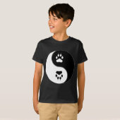 Ying Yang Paw Print T-shirt (Voorkant volledig)