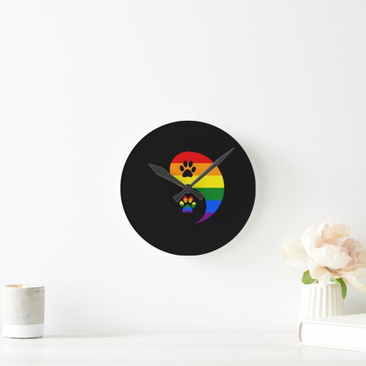 Ying Yang Pride Ronde Klok (Huis)