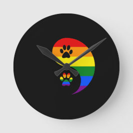 Ying Yang Pride Ronde Klok