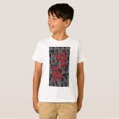 Ying Yang Red Dragons T-shirt (Voorkant volledig)