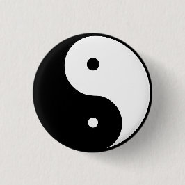 ying & Yang Ronde Button 3,2 Cm