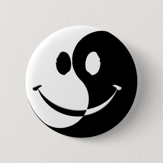 Ying/Yang Ronde Button 5,7 Cm (Voorkant)