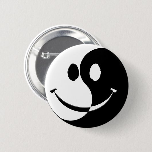 Ying/Yang Ronde Button 5,7 Cm (Voorkant /achterkant)