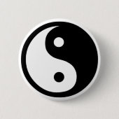 Ying Yang Ronde Button 5,7 Cm (Voorkant)