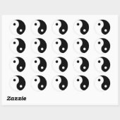 Ying Yang Ronde Sticker (Vel)