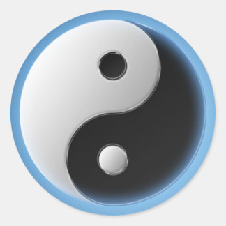 YING YANG RONDE STICKER