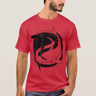 Ying Yang Shark T-shirt
