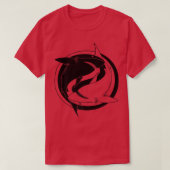 Ying Yang Shark T-shirt (Design voorkant)