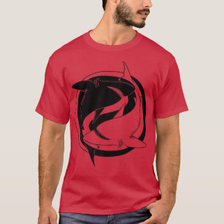 Ying Yang Shark T-shirt