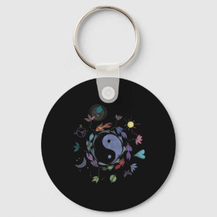 Ying Yang-shirt, Tai Chi T-shirtontwerp Sleutelhanger