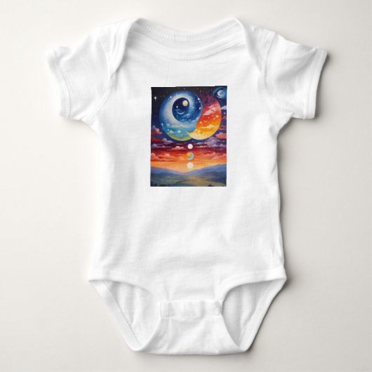 Ying Yang-sterren Romper (Voorkant)
