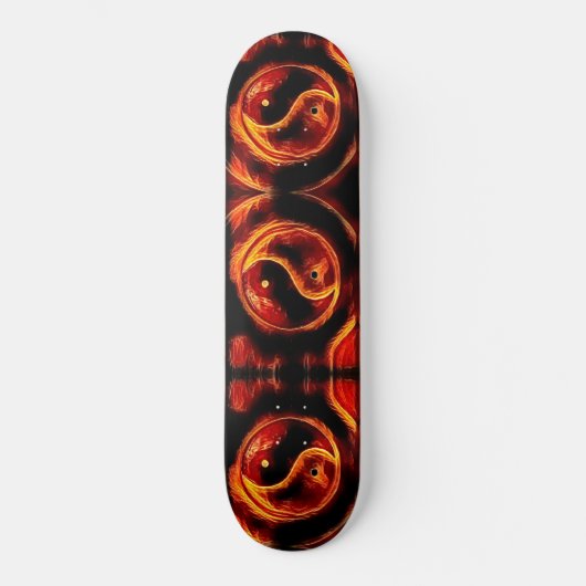 Ying Yang Symbol Persoonlijk Skateboard (Voorkant)