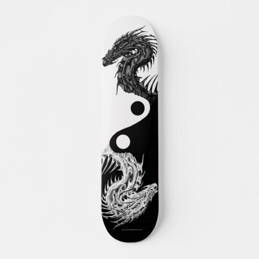 YING YANG TRIBAL DRAGON Skateboard (Voorkant)