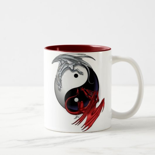 Ying Yang Tweekleurige Koffiemok (Rechts)