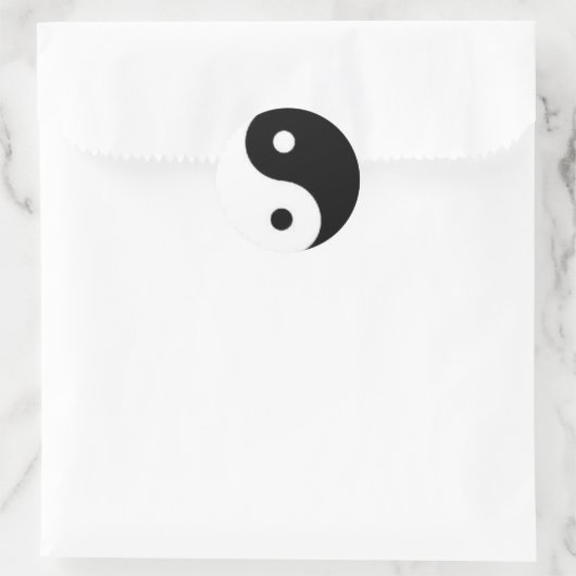 Ying Yang Vredesteken Sticker (Tas)